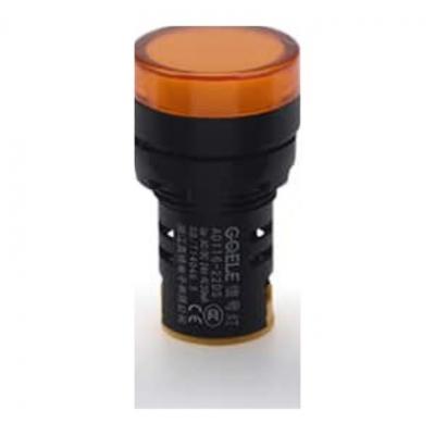Индикатор светодиодный моноблочный AD116-22DS, желтый, LED 110VAC/DC, IP65, 22mm