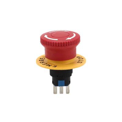 Кнопка аварийной остановки LA115-C2-11ZS, разблок. поворотом, 1CO, 16mm, IP40