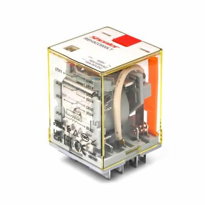 Реле REH3CO220LTD1, 3CO, 16A(400VAC/30VDC), 220VDC, мех. индикация, тест-кнопка с блокировкой