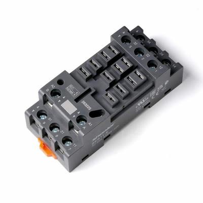 Цоколь SEB11-E, 25A(500V), винтовой зажим, черный, на рейку DIN35, для REH, RPW, RM, 62.31, 62.32