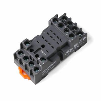 Цоколь SKF14-E, 10A(300V), винтовой зажим, черный, на рейку DIN35/панель, для RKE, RKF, R4N, MY4