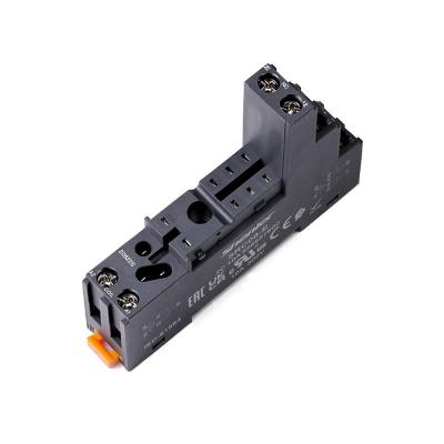 Цоколь SRC08-E, 10A(300V), винтовой зажим, черный, на рейку DIN35/панель, для R2G1CH, R2G2CH, RM84