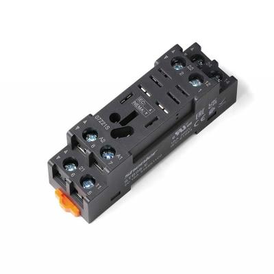 Цоколь STB08-E, 16A(300V), винтовой зажим, черный, на рейку DIN35, для RKL1CO, RKL2CO, 56.31, 56.32