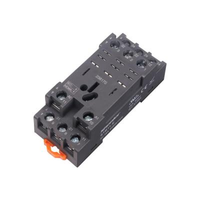 Цоколь STB11-E, 3CO, 16A(300V), винтовой зажим, черный, на рейку DIN35, для RKL3CO, 56.33, RPM3, LY3