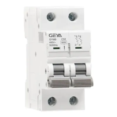 Авт. выключатель GYM9-2P-25C, 2P, 25A, хар-ка C, 6kA, 2M
