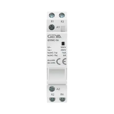 Контактор модульный GYHC-2P, 25A, 1NO+1NC, 230VAC, 1M