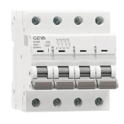 Авт. выключатель GYM9-4P-25D, 4P, 25A, хар-ка D, 6kA, 4M