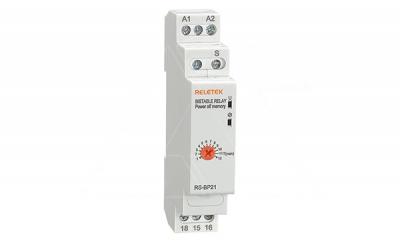 Реле импульсное RS-BP21, 1CO, 10A(250VAC), 230VAC, через S на t=1…12min, с памятью, 1M