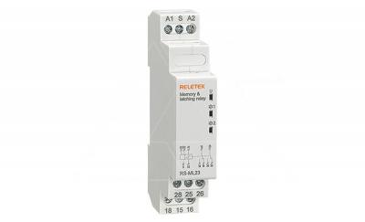 Реле импульсное RS-ML23, 2CO, 10A(250VAC), 24…240VAC/DC, через S, с памятью, 1M