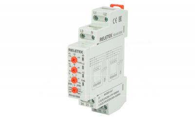Реле контроля напряжения RS-MV35M, 3P/3P+N, 2CO, 266…540VAC(L-L)/ 154…312VAC(L-N), Umin и Umax, 0,1-