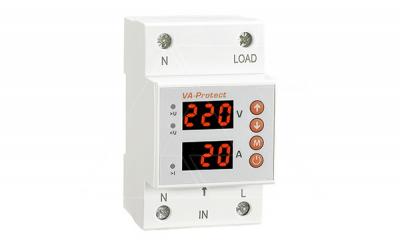 Реле контроля напряжения и тока RM-MVA/50 1NO+N, 50A, 220VAC, Umin(120…210V)/Umax(220…300V), Imin/Im