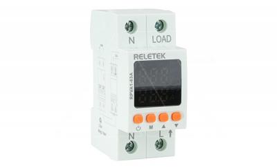 Реле контроля напряжения и тока RPVA1-63A, 1NO+N, 63A, 220VAC, Umin(80…210V)/Umax(220…300V), Imin/Im