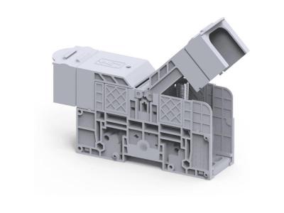 Клемма болтовая PTB120/150SH /42x186mm, 2 присоед., M10, 150mm2, 310A, 1000V, с защитными крышками,