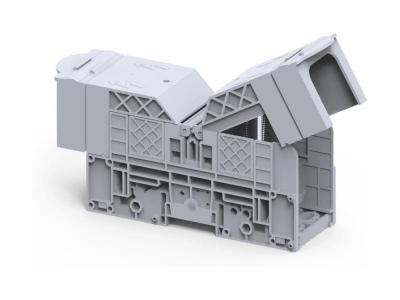 Клемма болтовая PTB185/240SH /55x218,6mm, 2 присоед., M12, 240mm2, 415A, 1000V, с защитными крышками