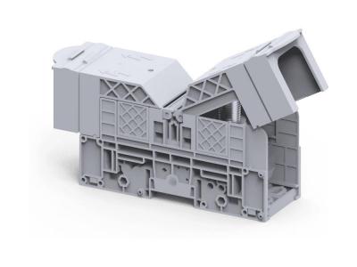 Клемма болтовая PTB300SH /55x218,6mm, 2 присоед., M16, 300mm2, 520A, 1000V, с защитными крышками, се