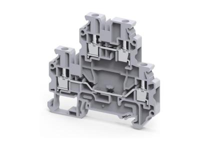 Клемма двухъярусная CYDL4 /6x70,5mm, винтовая, 4 присоед., 4(max 6)mm2, 32A, 800V, серая