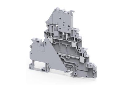 Клемма двухъярусная с держателем предохранителя CYDLF4 /6x94,5mm, винтовая, 4 присоед., 4(max 6)mm2,