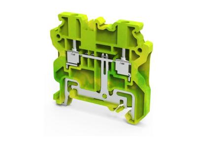 Клемма защитного проводника CYG2.5 /5x50mm, винтовая, 2 присоед., 2,5(max 4)mm2, желто-зеленая