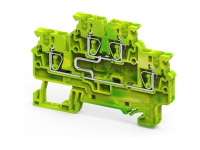 Клемма защитного проводника двухъярусная CXDLG2.5(I.S) /5x72,7mm, пружинная, со связью потенциала, 4
