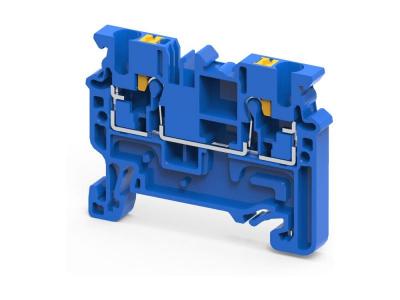 Клемма проходная CP2.5BU /5x49,7mm, push-in, 2 присоед., 2,5(max 4)mm2, 24A, 1000V, синяя