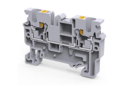 Клемма проходная CP4 /6x54,8mm, push-in, 2 присоед., 4(max 6)mm2, 32A, 1000V, серая