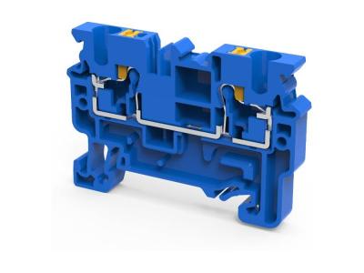 Клемма проходная CP4BU /6x54,8mm, push-in, 2 присоед., 4(max 6)mm2, 32A, 1000V, синяя
