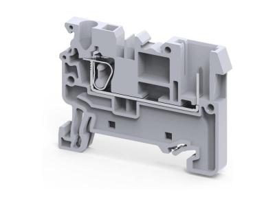 Клемма проходная CX2.5/1B /5x50mm, пружинная, штекерный отвод, 2 присоед., 2,5(max 4)mm2, 24A, 500V,