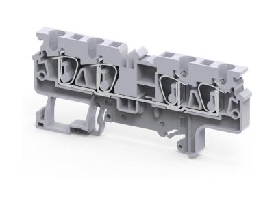 Клемма проходная CX4/4 /6x86,2mm, пружинная, 4 присоед., 4(max 6)mm2, 32A, 1000V, серая