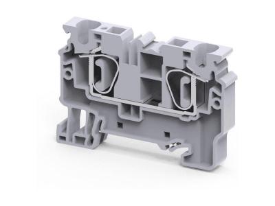 Клемма проходная CX6 /8x62,1mm, пружинная, 2 присоед., 6mm2, 41A, 1000V, серая