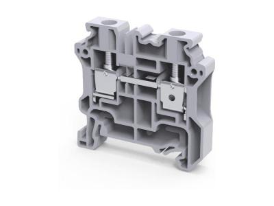 Клемма проходная CY6 /8x50mm, винтовая, 2 присоед., 6(max 10)mm2, 41A, 1000V, серая