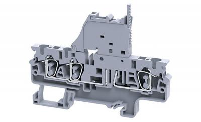 Клемма с держателем предохранителя CXF4/3L110-240V /6x86,2mm, пружинная, 3 присоед., 4(max 6)mm2, 10