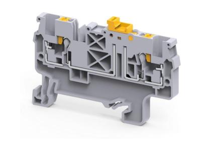 Клемма с ножевым размыкателем CPK2.5 /5x62,2mm, push-in, 2 присоед., 2,5(max 4)mm2, 20A, 1000V, сера