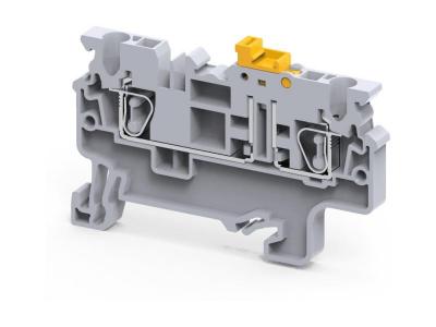 Клемма с ножевым размыкателем CXK2.5 /5x62,2mm, пружинная, 2 присоед., 2,5(max 4)mm2, 20A, 1000V, се