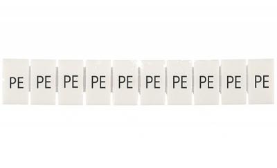 Маркировка клеммных модулей CA509/K5/H/PE для клемм 5mm, гориз. "PE" (упак. 100шт.)