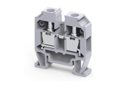 Мини-клемма проходная CMT4 /6x27mm, DIN15, винтовая, 2 присоед., 4(max 6)mm2, 32A, 500V, серая