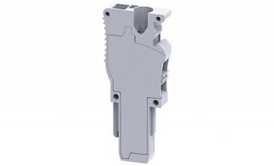 Штекер CX2.5PLN /5x17,5 mm, пружинный, оконечный, 1 присоед., 2,5(max 4)mm2, 24A, 500V, серый