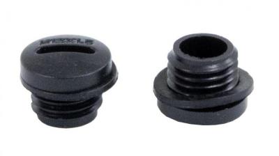 Заглушка круглая M12x1.5, пластик PA66, черная