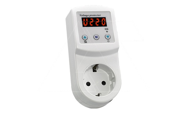 Реле контроля напряжения KD230S, 16A, 230VAC, Umin(160…210V)/Umax(220…280V), 0.02…0.5s/5…600s, LED-д